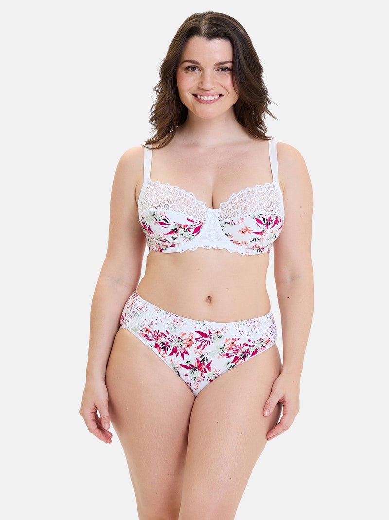 Soutien-gorge flora sans complexe lingerie Blanc Rose - Kiabi