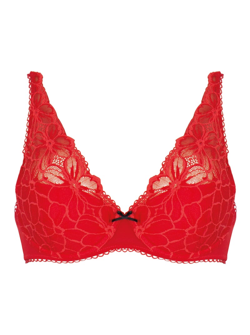Soutien-gorge forme foulard rembouré femme Pretty Passio Rouge - Kiabi