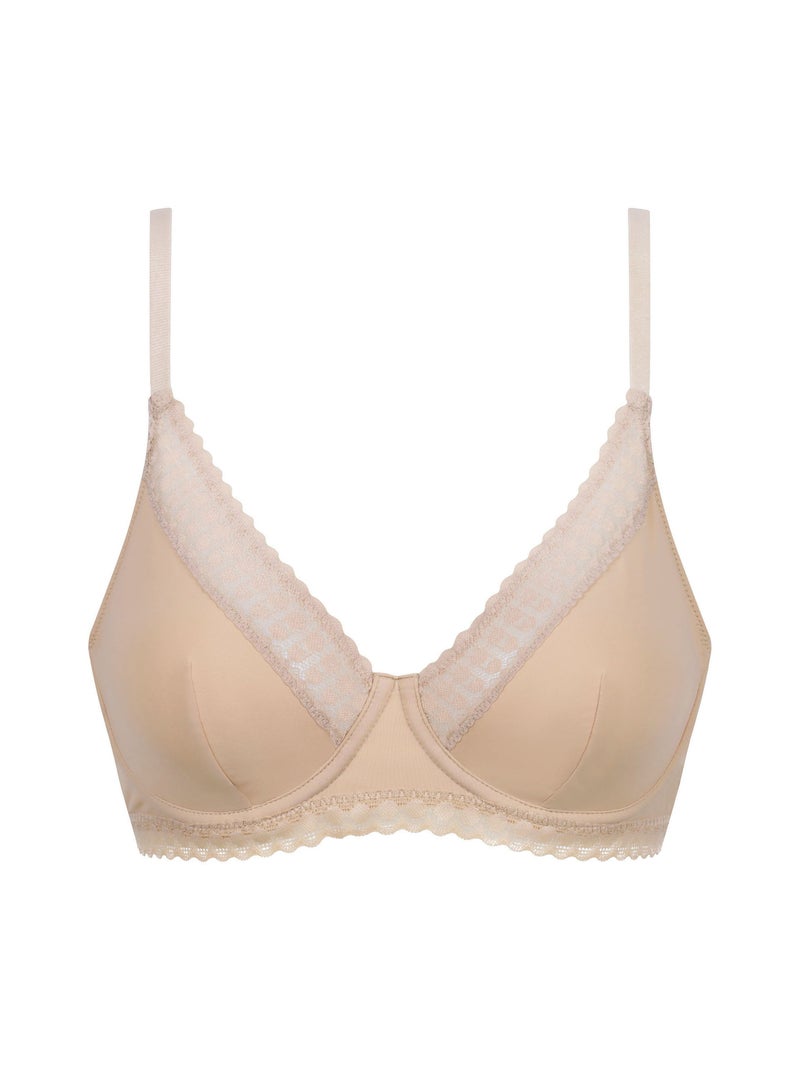 Soutien-gorge foulard à armatures Daily Micro Beige argile - Kiabi