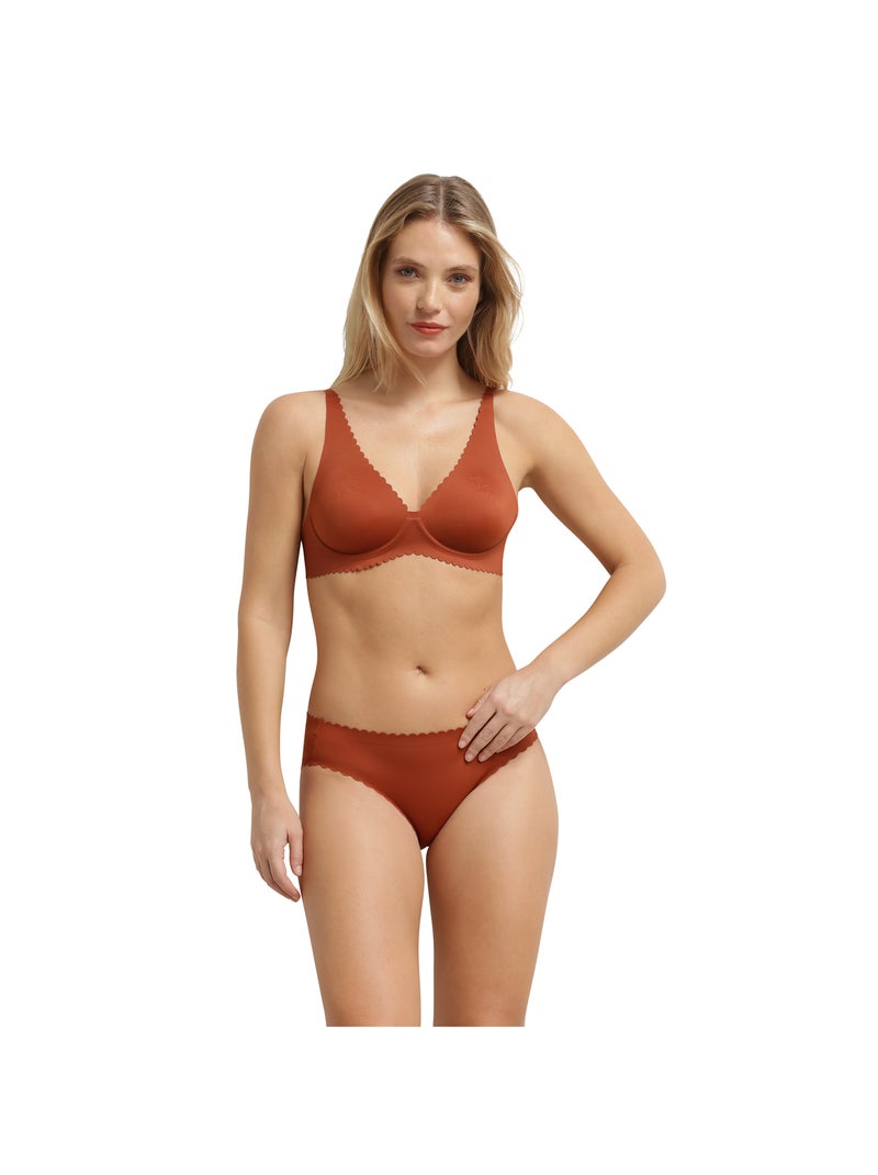 Soutien-gorge foulard avec armatures Body Touch Rouge brique - Kiabi