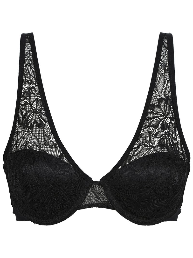 Soutien-Gorge Foulard Dentelle Florale Mod de Dim Noir - Kiabi