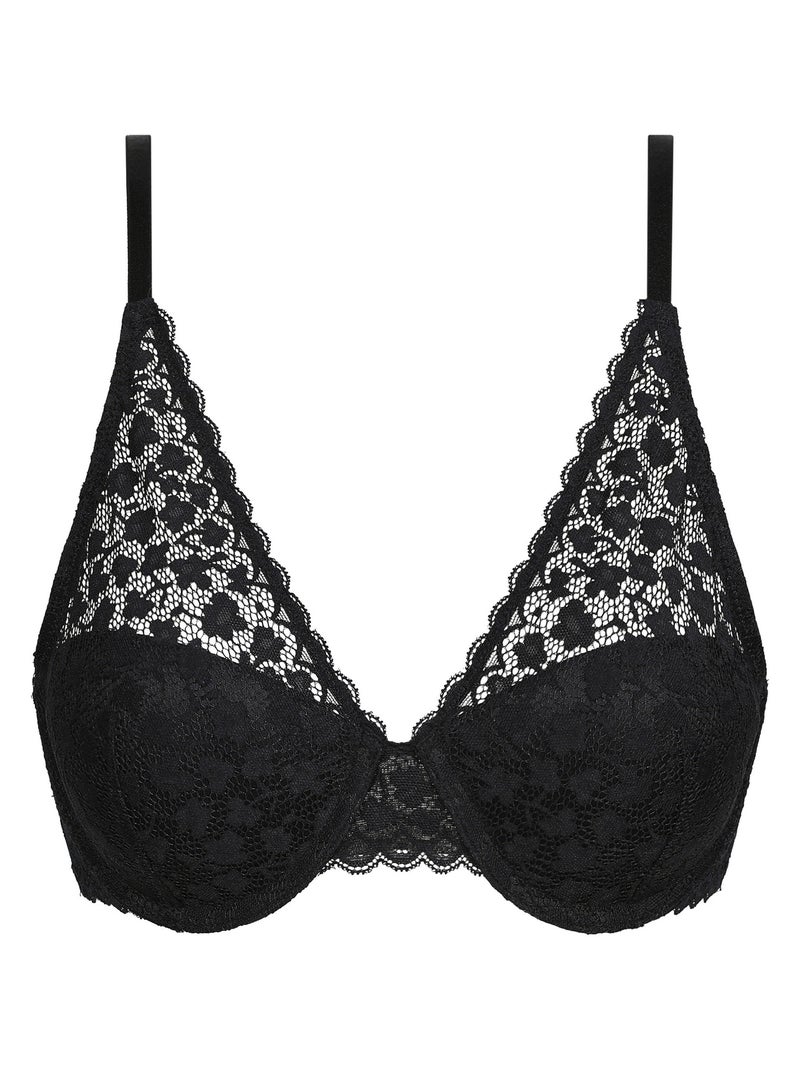 Soutien-Gorge foulard en dentelle Daisy Lace Noir - Kiabi