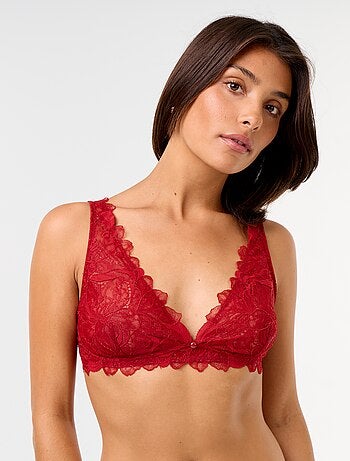 Soutien-gorge foulard en dentelle