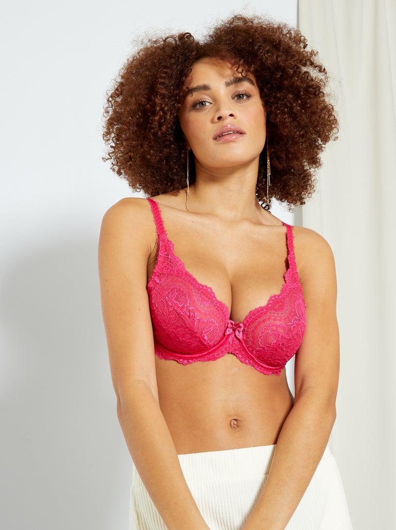 Soutien-gorge full cup Flower elegance 'Playtex' rose flashy - Kiabi