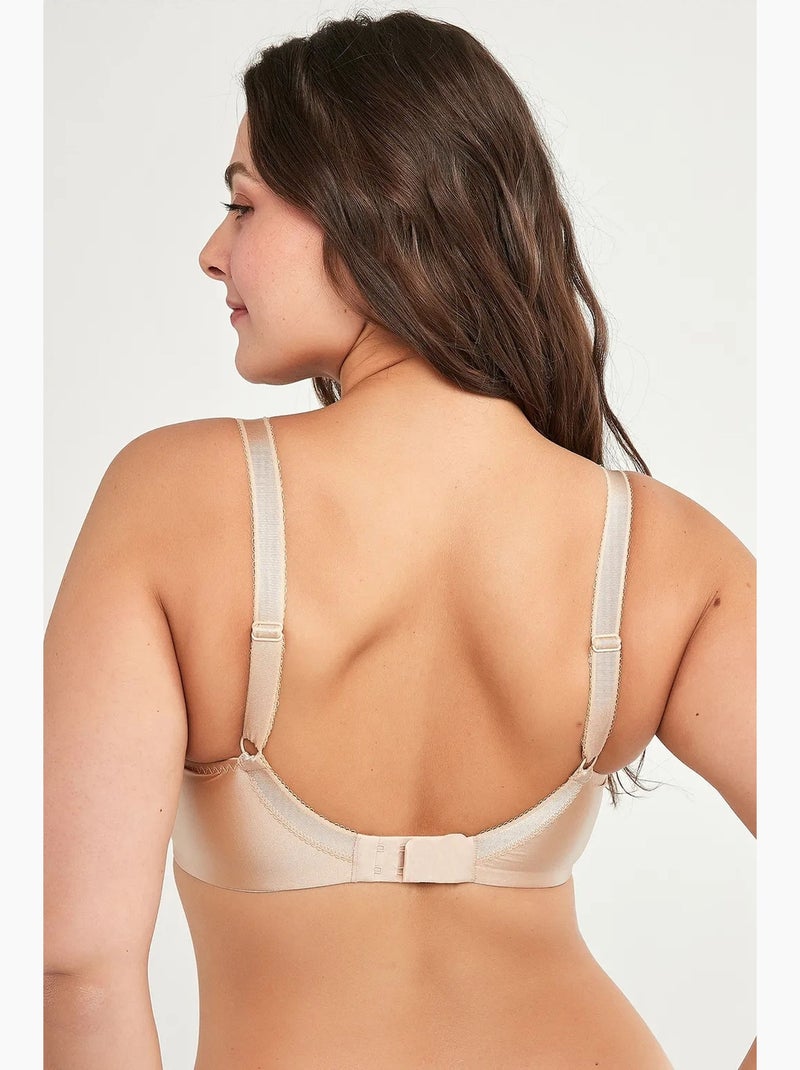 Soutien-gorge galbant sans rembourrage à armatures penti Beige argile - Kiabi