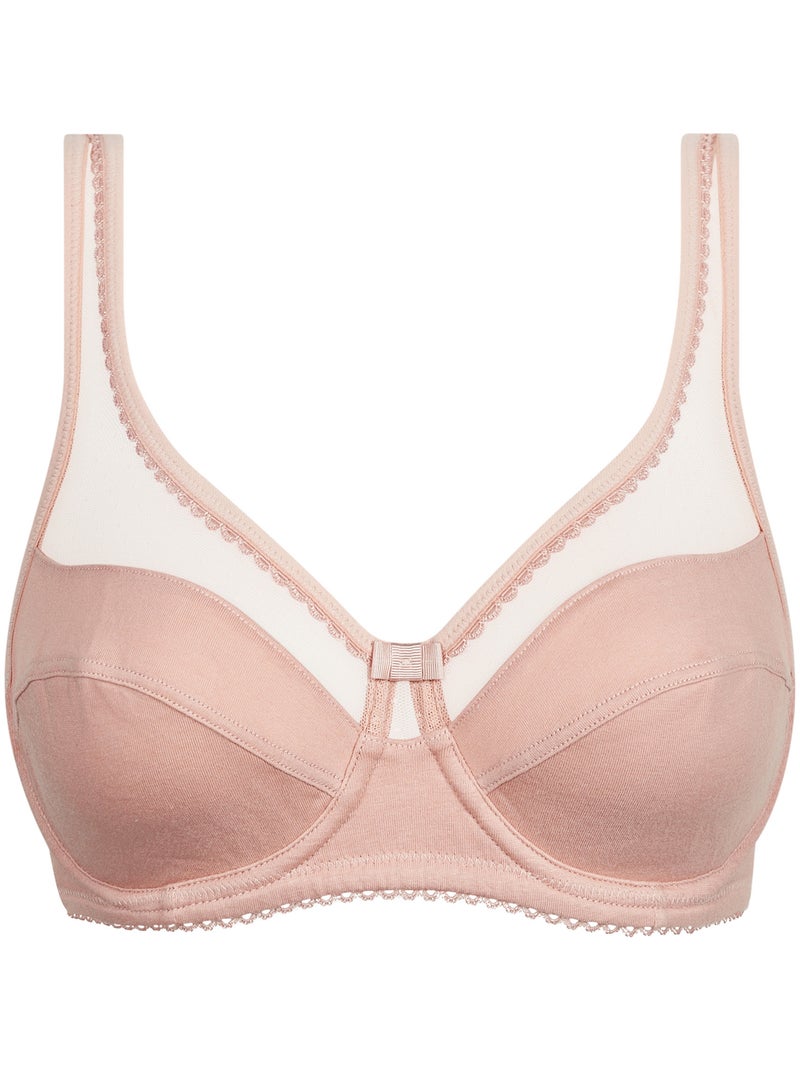 Soutien-gorge Generous Avec Armatures Coton Bio Non Paddé Rose clair - Kiabi