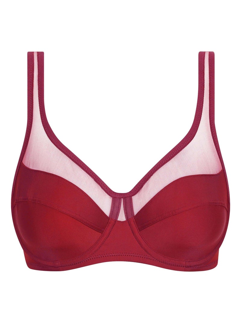 Soutien-gorge Generous Emboîtant Avec Armatures Non Paddé Rouge bordeaux - Kiabi