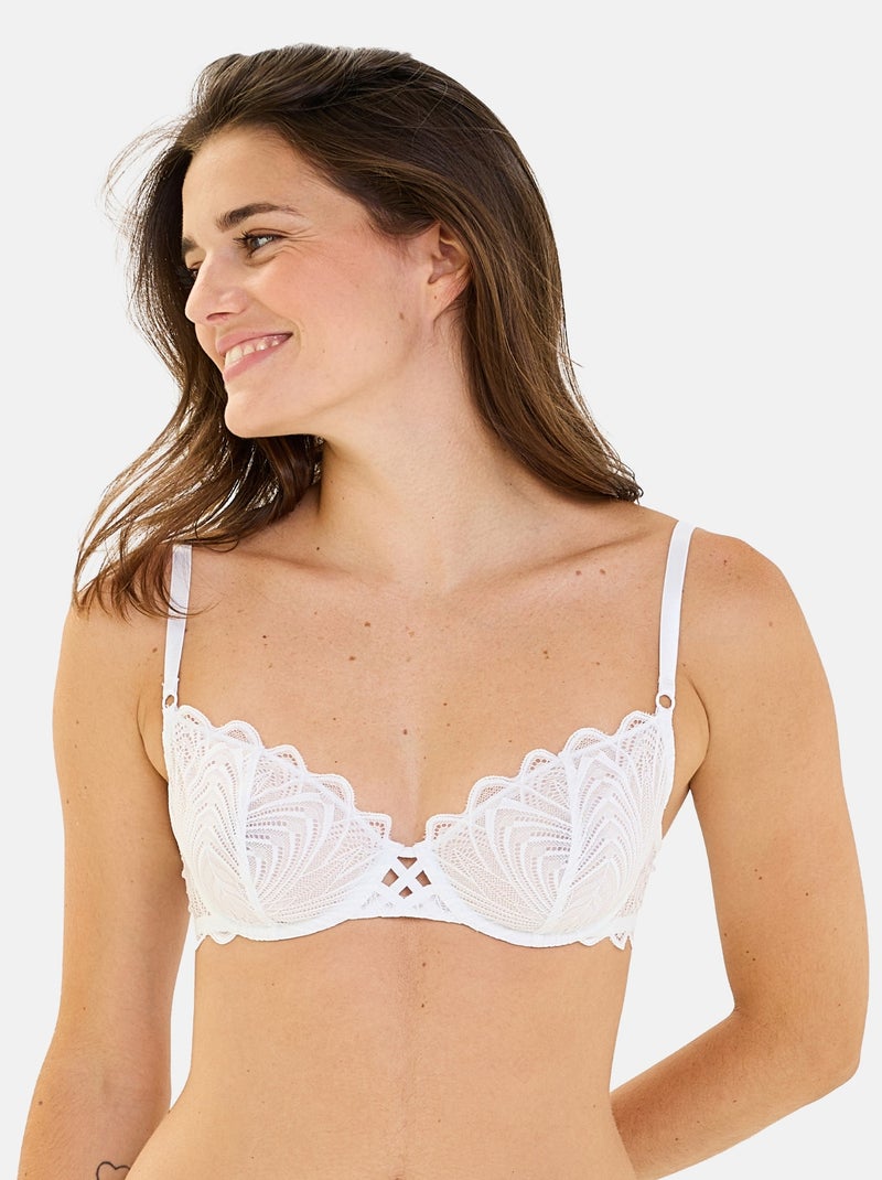 Soutien-gorge Gracieuse Billet Doux Blanc - Kiabi