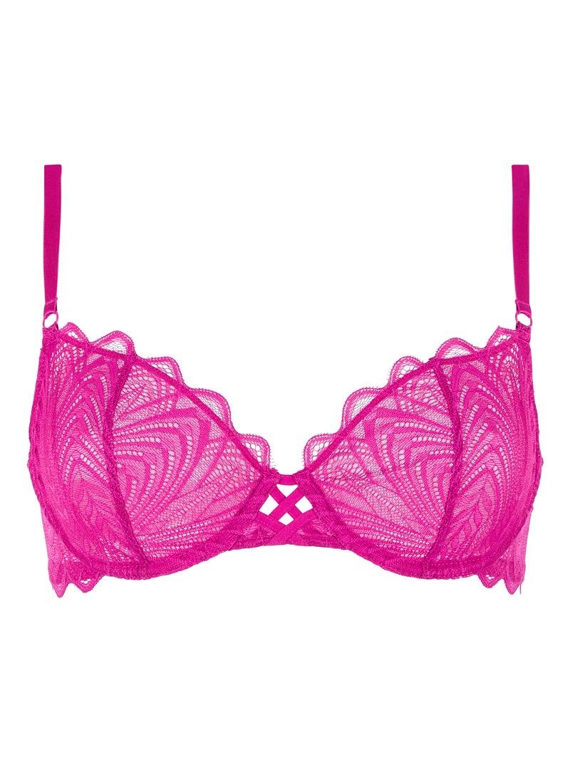 Soutien-gorge Gracieuse Billet Doux Rose fushia - Kiabi