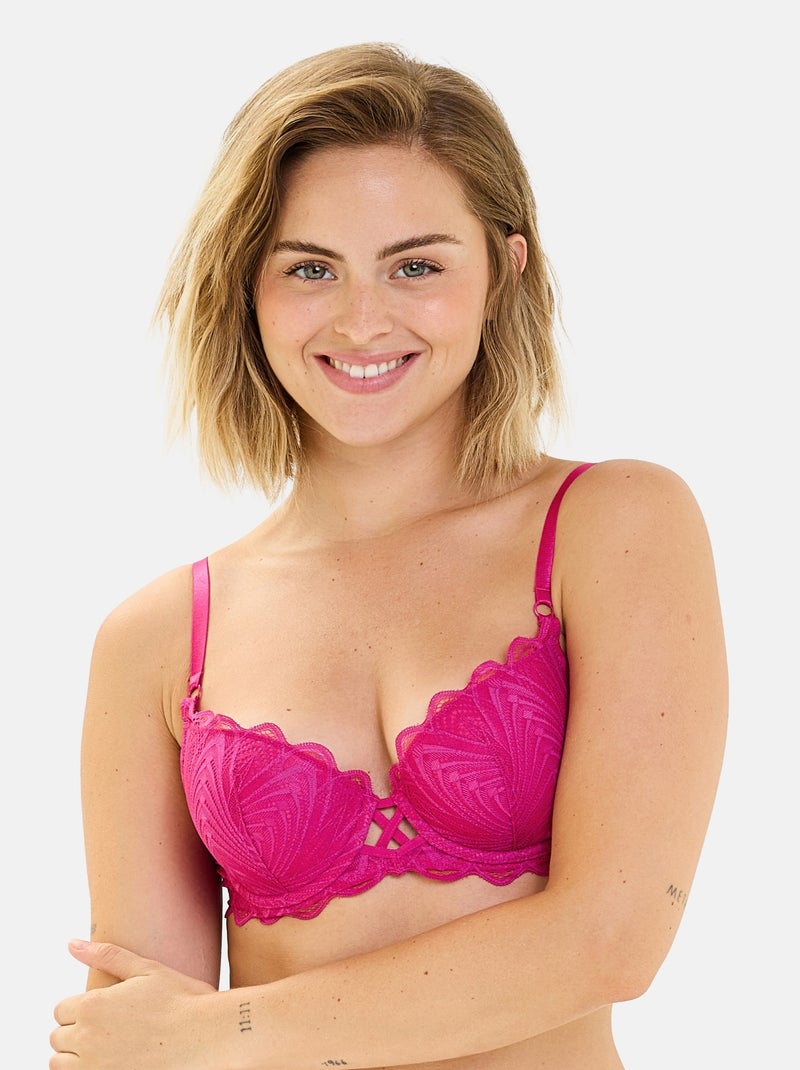 Soutien-gorge Gracieuse Billet Doux Rose fushia - Kiabi