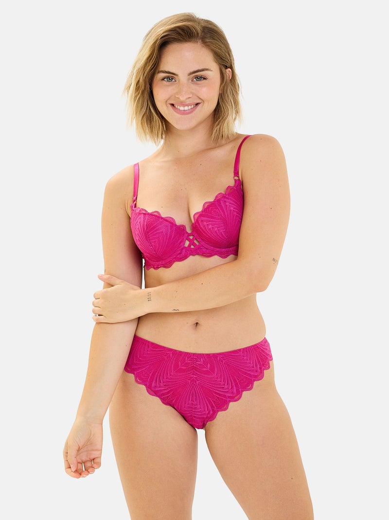 Soutien-gorge Gracieuse Billet Doux Rose fushia - Kiabi