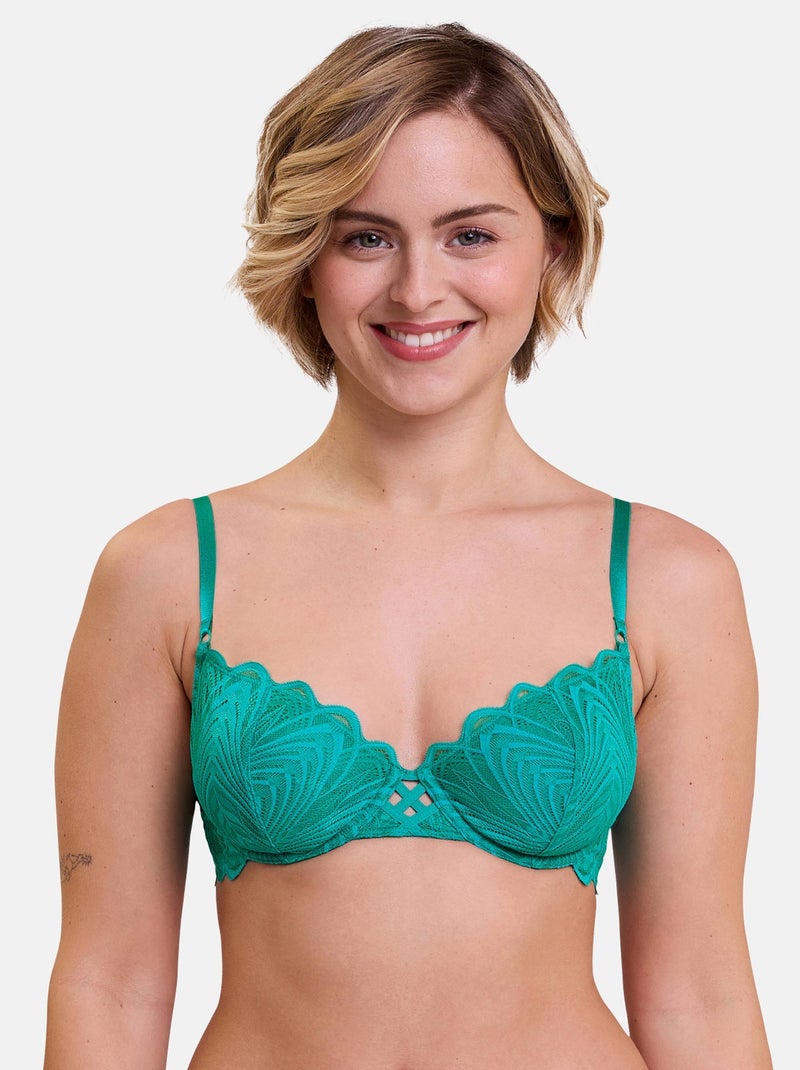 Soutien-gorge Gracieuse Billet Doux Vert - Kiabi