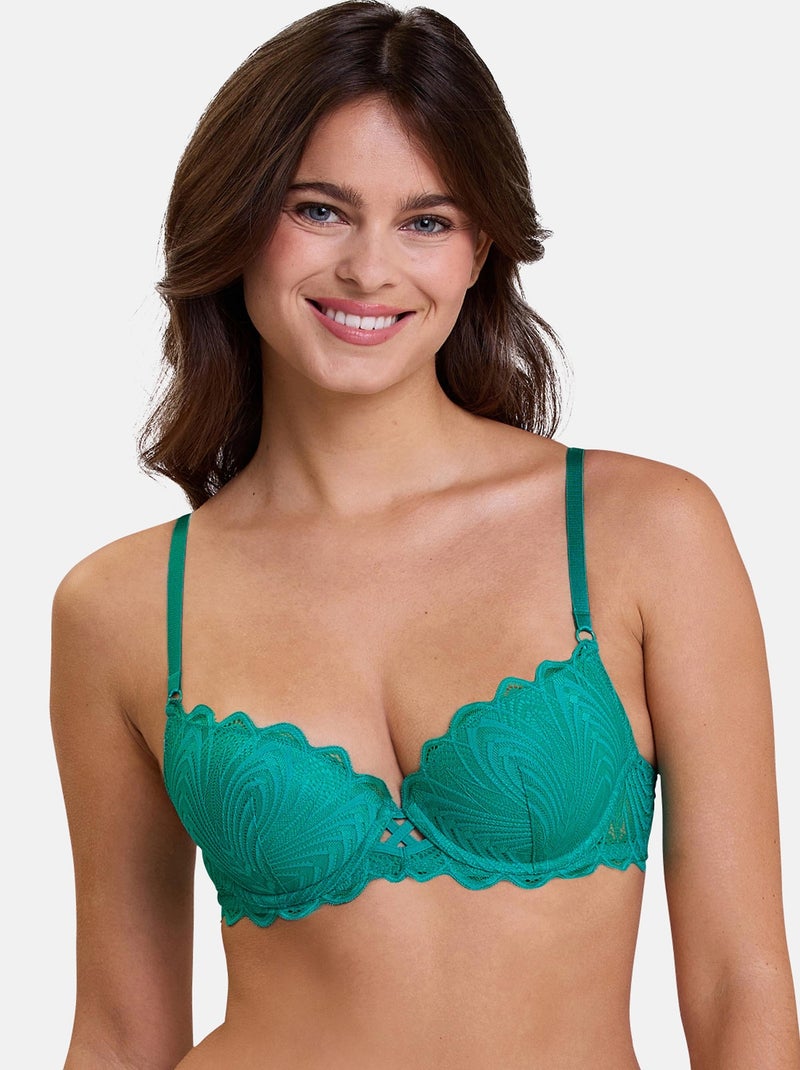 Soutien-gorge Gracieuse Billet Doux Vert - Kiabi