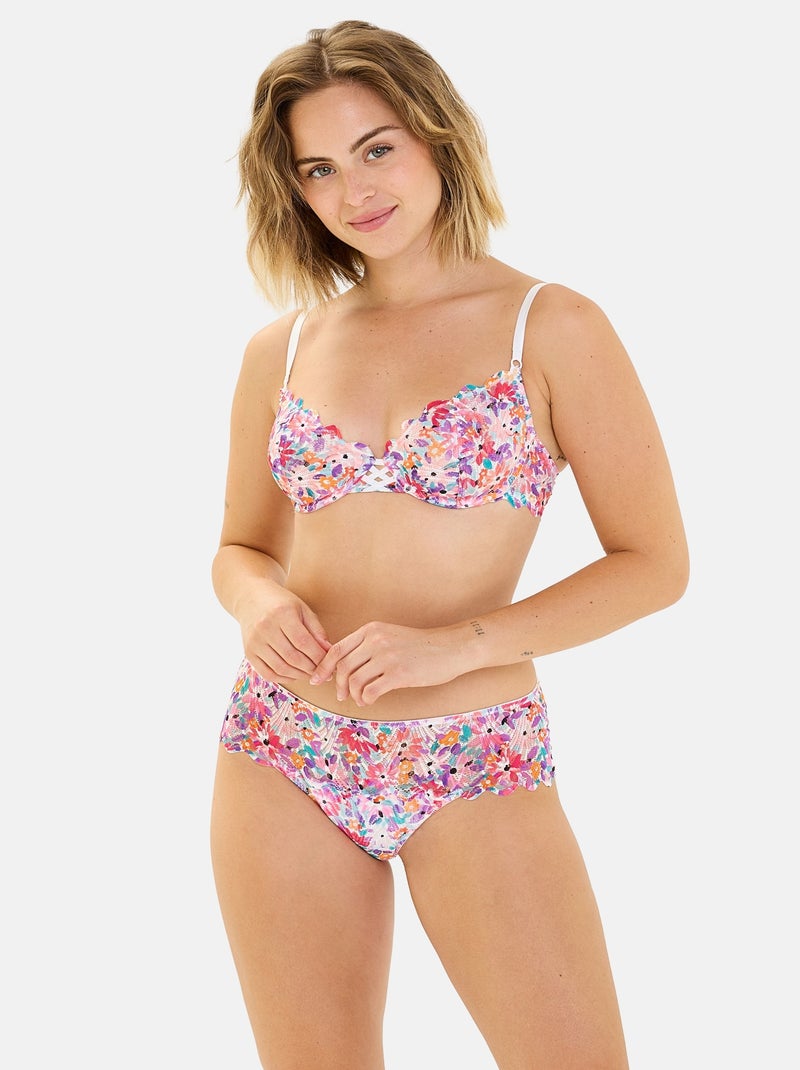 Soutien-gorge Gracieuse Pop Billet Doux Blanc Rose clair - Kiabi