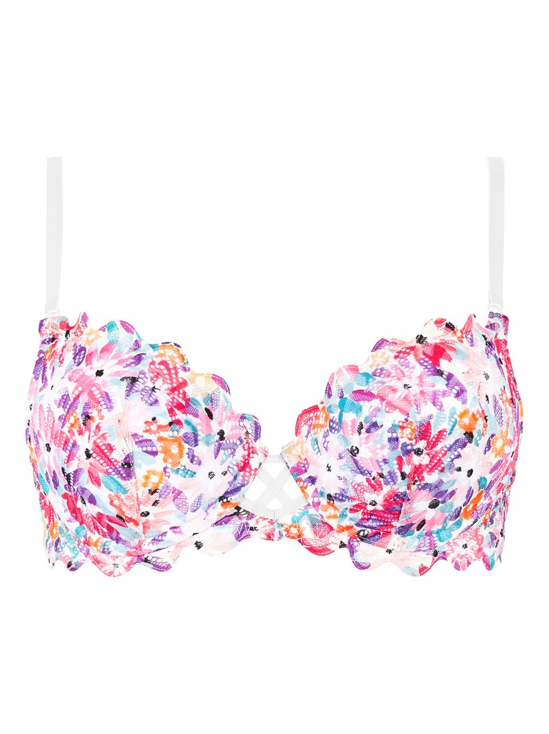 Soutien-gorge Gracieuse Pop Billet Doux Blanc Rose clair - Kiabi