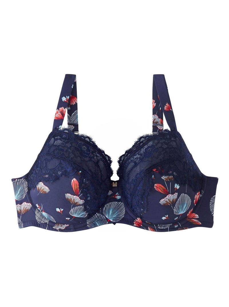 Soutien-gorge grand maintien C, D et E ESPIEGLE - Camille Cerf & Pomm'Poire Bleu - Kiabi