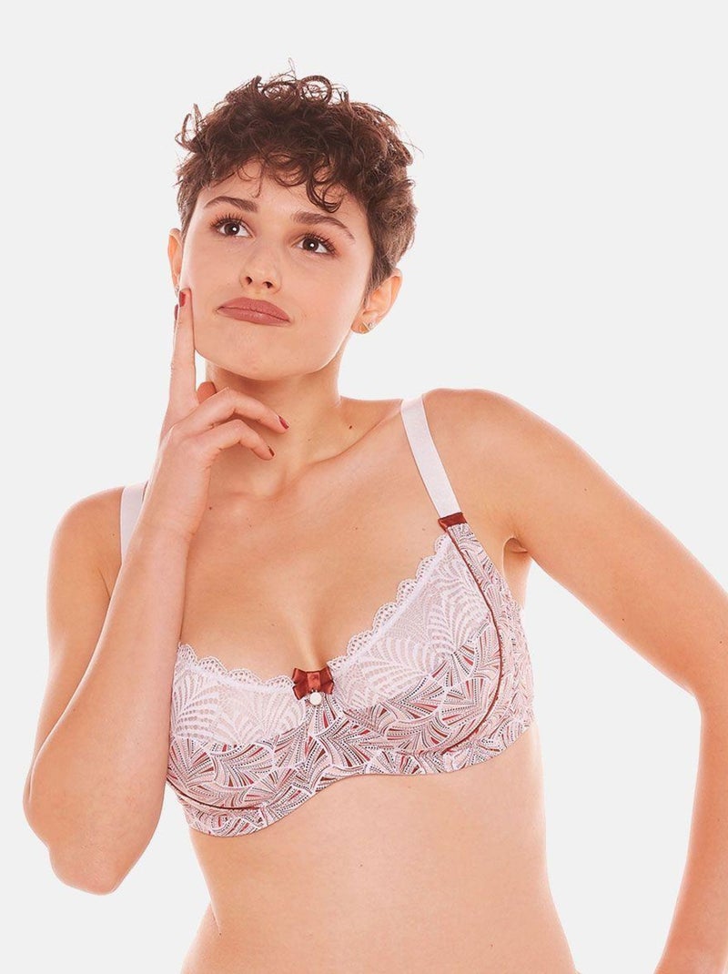 Soutien-gorge grand maintien HAWAI - Pomm'Poire Rose - Kiabi