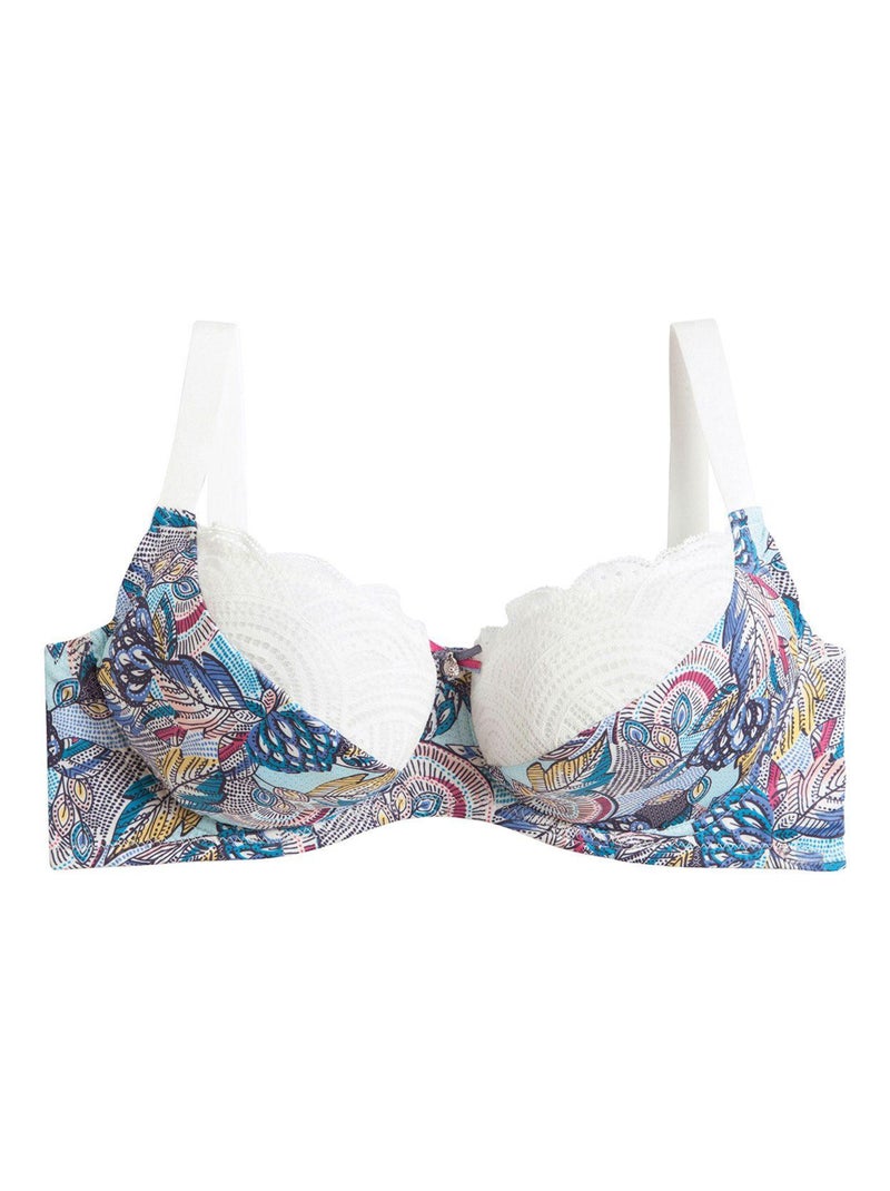 Soutien-gorge grand maintien ICELAND - Pomm'Poire Bleu - Kiabi