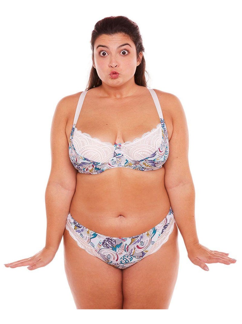 Soutien-gorge grand maintien ICELAND - Pomm'Poire Bleu - Kiabi