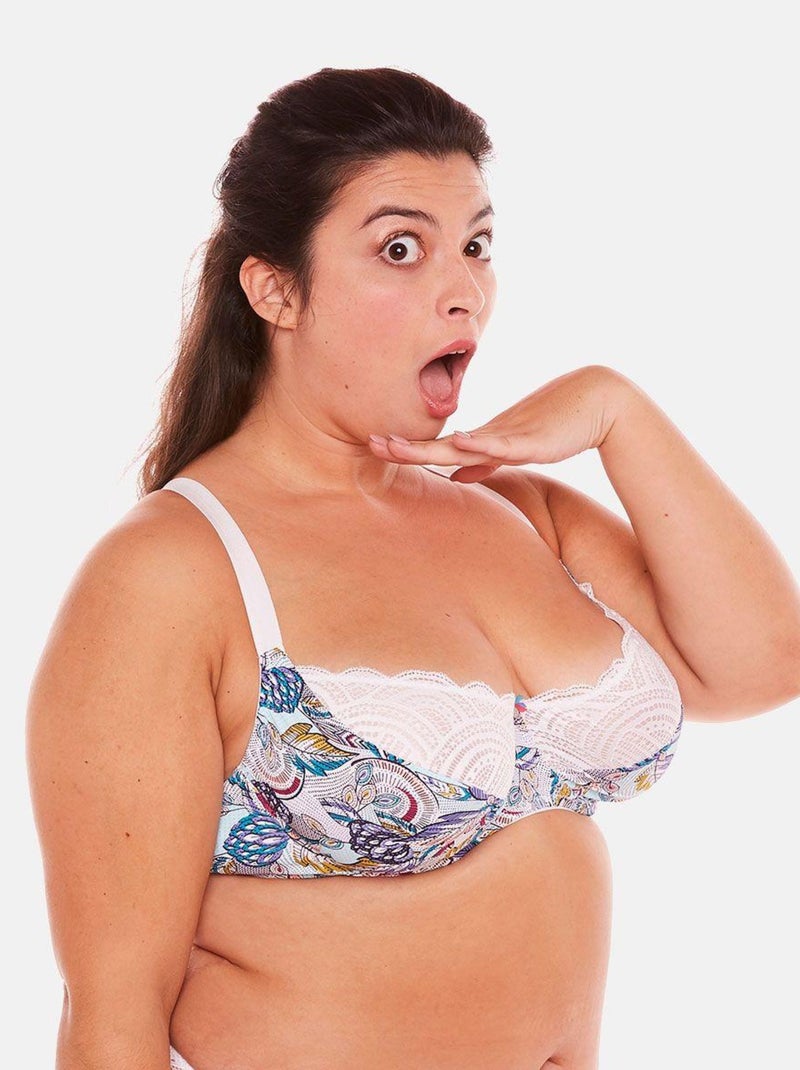 Soutien-gorge grand maintien ICELAND - Pomm'Poire Bleu - Kiabi