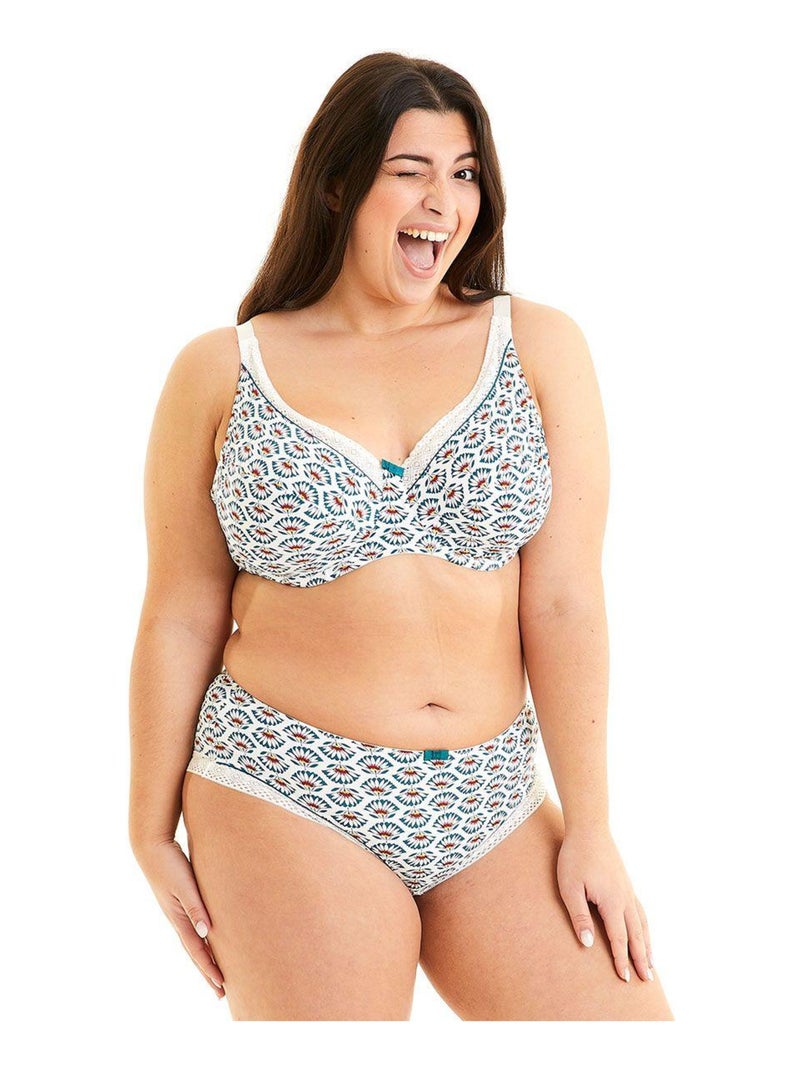 Soutien-gorge grand maintien IMPALA - Pomm'Poire Blanc - Kiabi