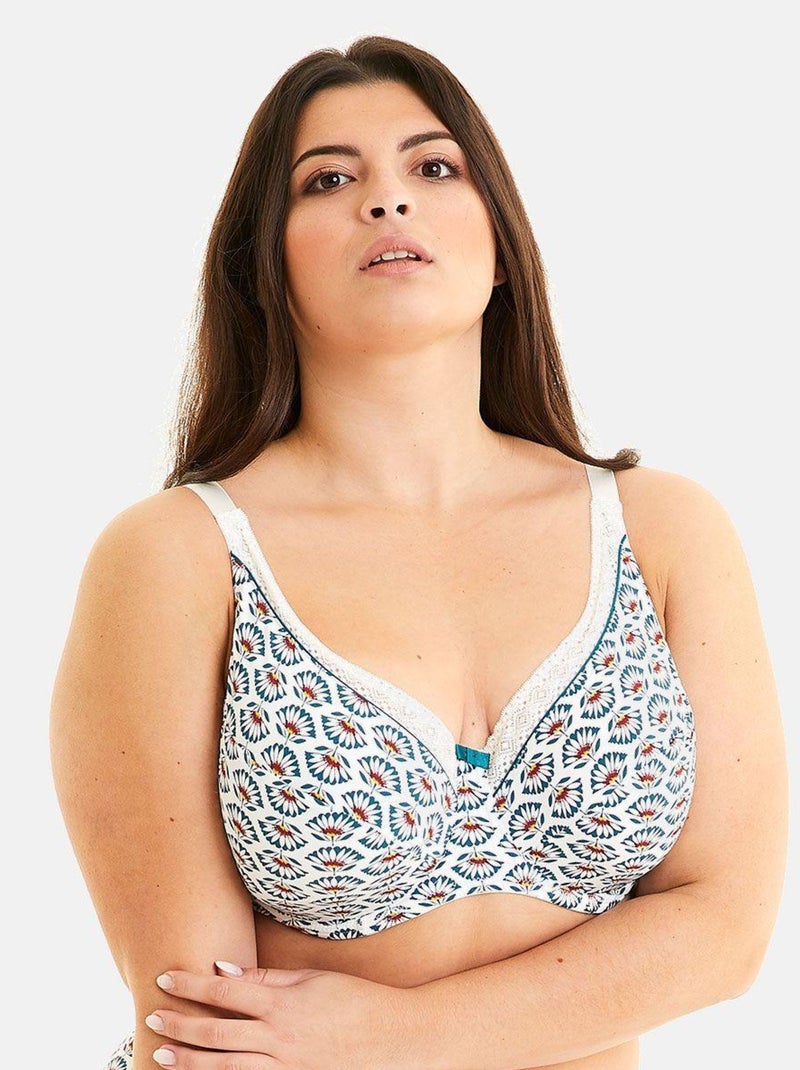 Soutien-gorge grand maintien IMPALA - Pomm'Poire Blanc - Kiabi