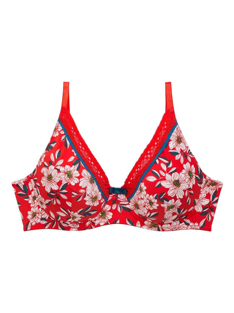 Soutien-gorge grand maintien INCENDIE - Pomm'Poire Rouge - Kiabi
