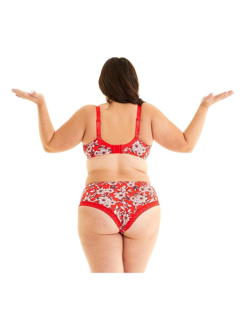 Soutien-gorge grand maintien INCENDIE - Pomm'Poire Rouge - Kiabi