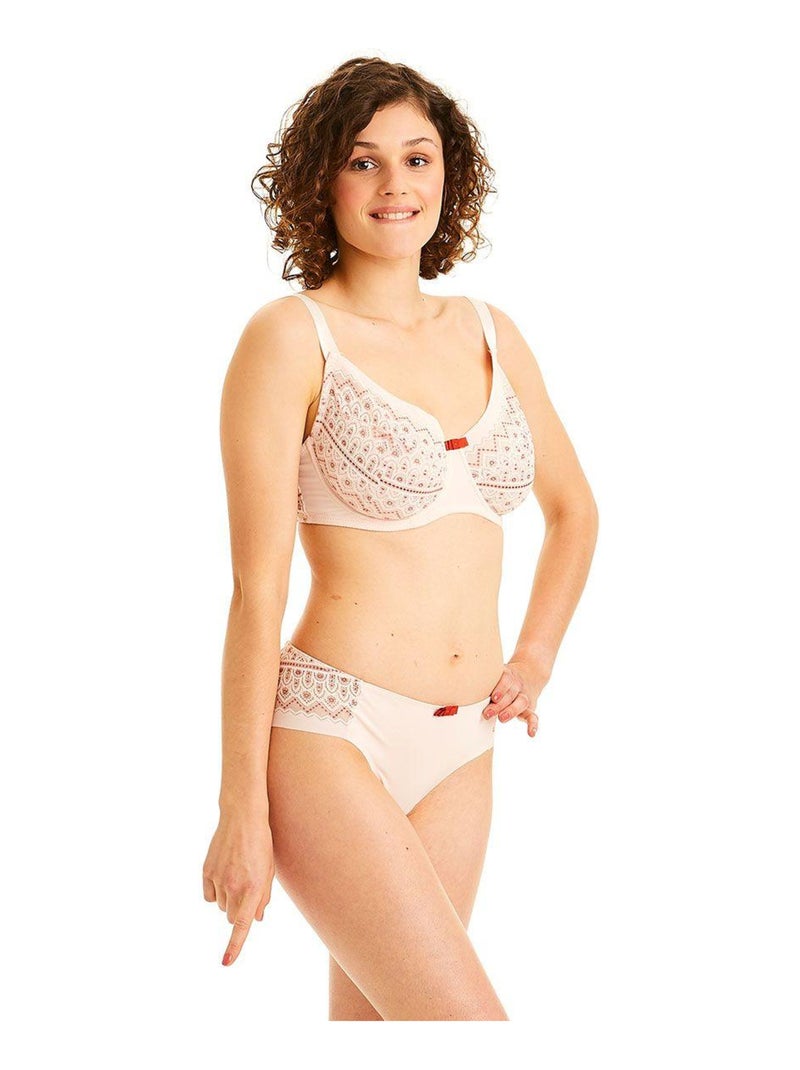 Soutien-gorge grand maintien INCONNUE - Pomm'Poire Rose - Kiabi