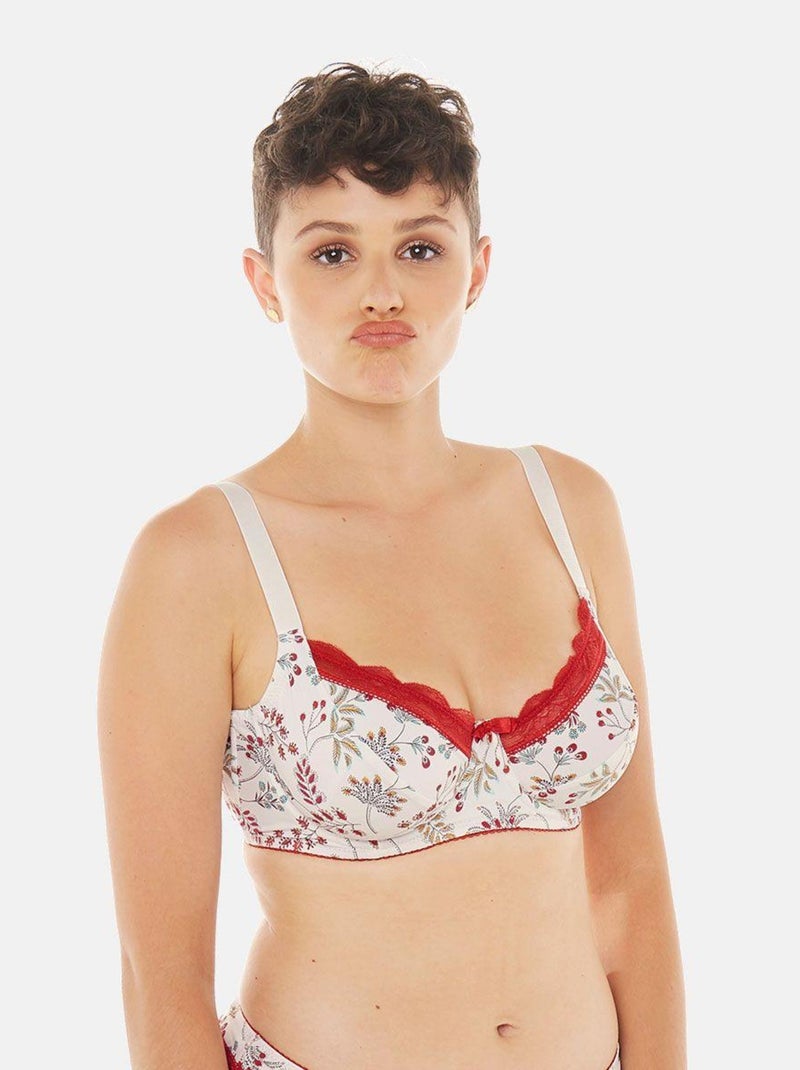 Soutien-gorge grand maintien INSOLENTE - Pomm'Poire Orange - Kiabi