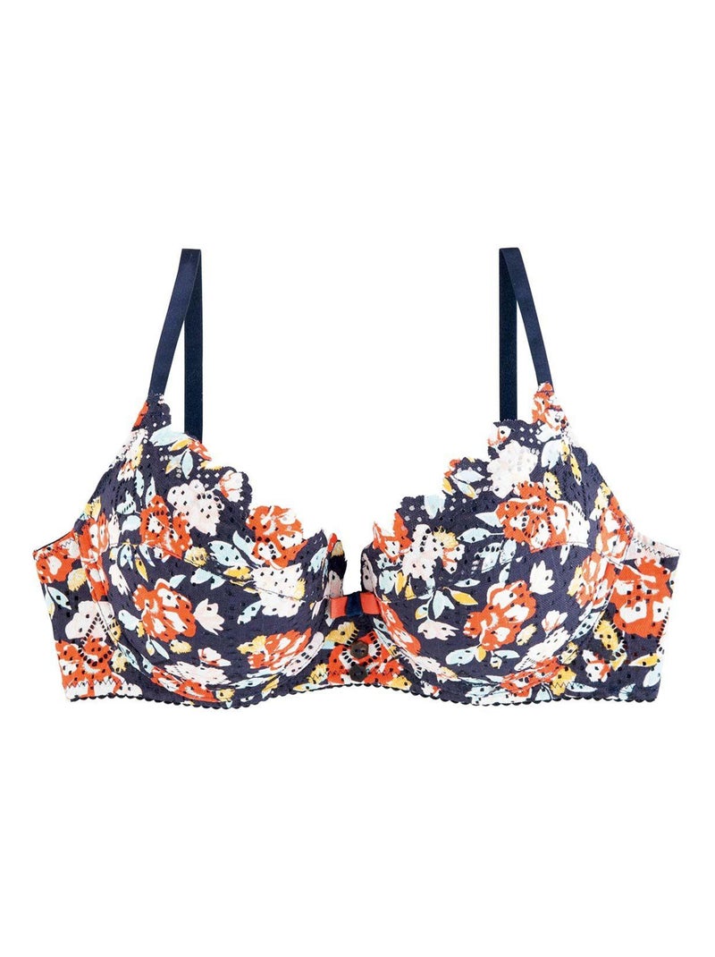 Soutien-gorge grand maintien MAGMA - Pomm'Poire Bleu - Kiabi