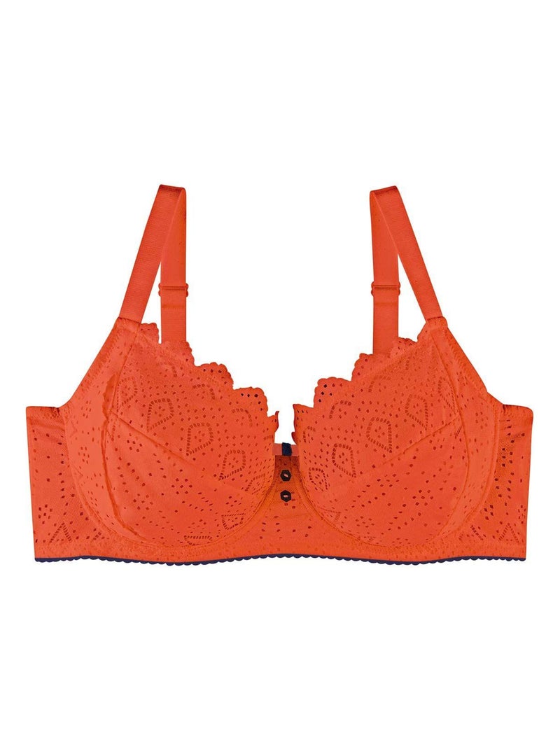 Soutien-gorge grand maintien MAGMA - Pomm'Poire Orange - Kiabi