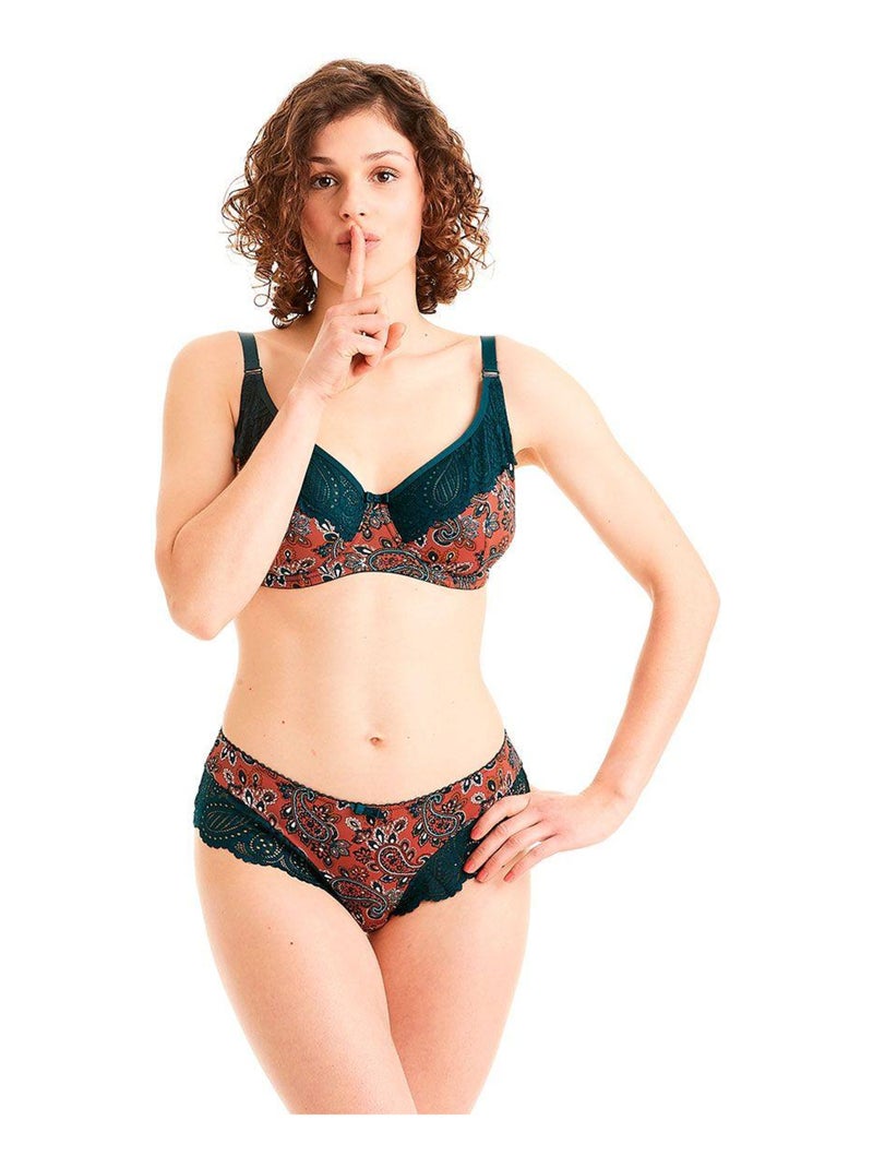 Soutien-gorge grand maintien METRO - Pomm'Poire Marron - Kiabi