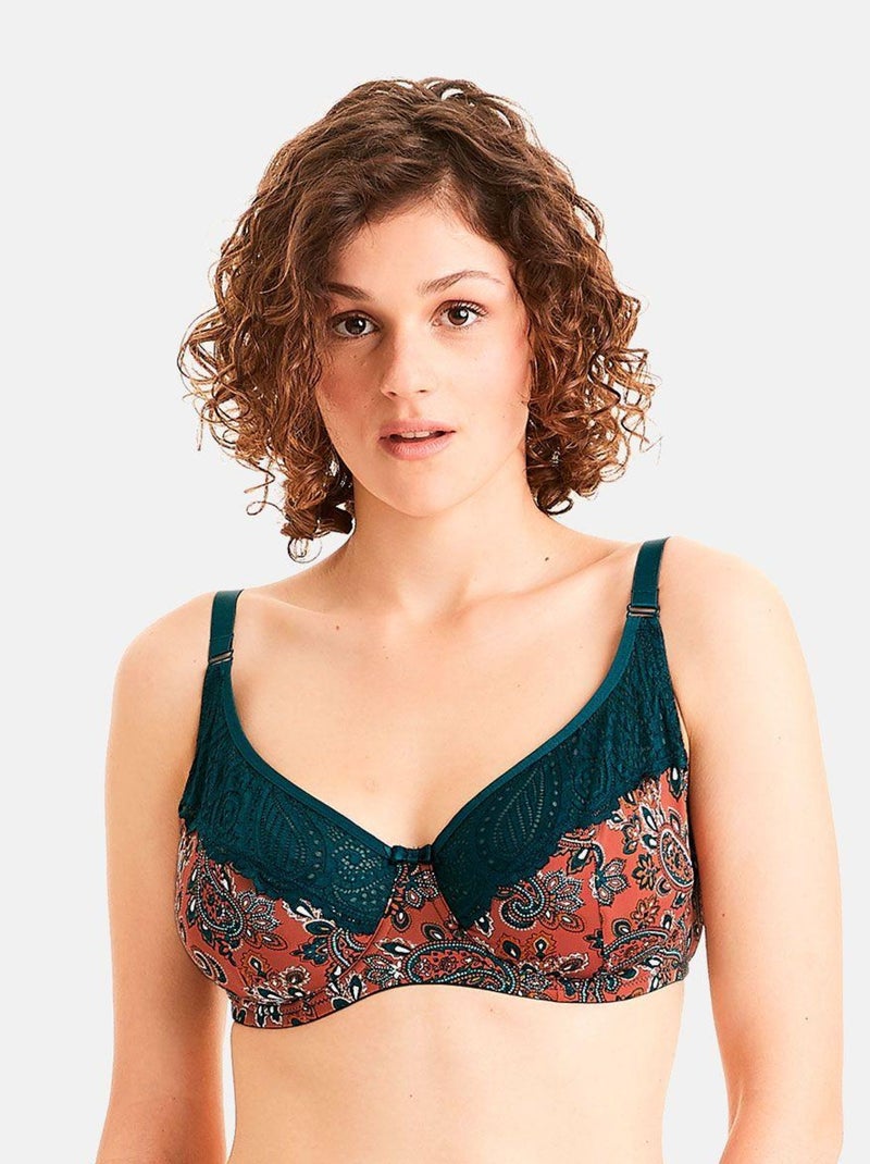 Soutien-gorge grand maintien METRO - Pomm'Poire Marron - Kiabi