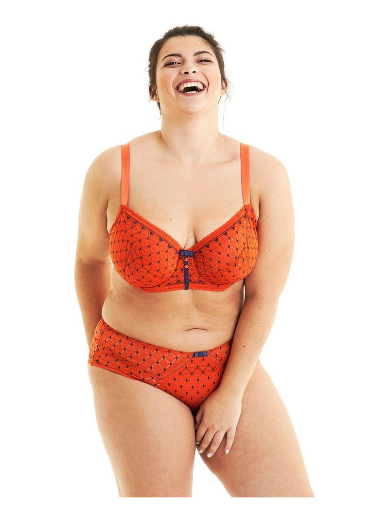 Soutien-gorge grand maintien PAMPLEMOUSSE - Pomm'Poire Orange - Kiabi