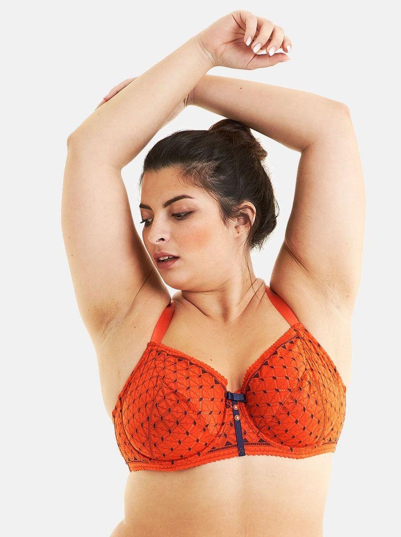 Soutien-gorge grand maintien PAMPLEMOUSSE - Pomm'Poire Orange - Kiabi