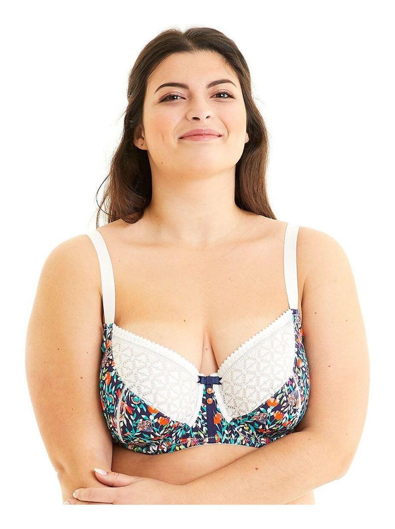 Soutien-gorge grand maintien PAQUERETTE - Pomm'Poire Blanc - Kiabi