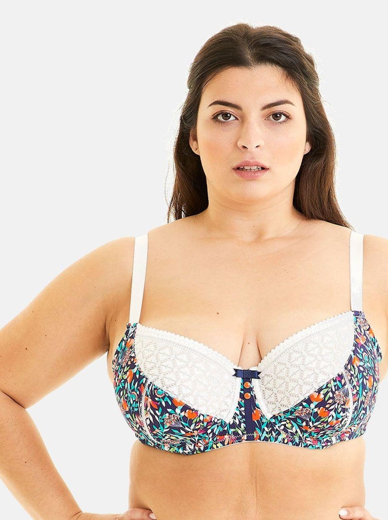 Soutien-gorge grand maintien PAQUERETTE - Pomm'Poire Blanc - Kiabi