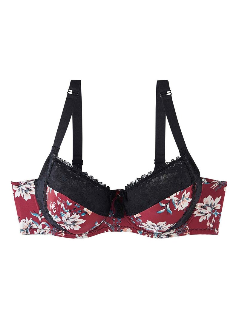 Soutien-gorge grand maintien PIVOINE - Pomm'Poire Rouge - Kiabi