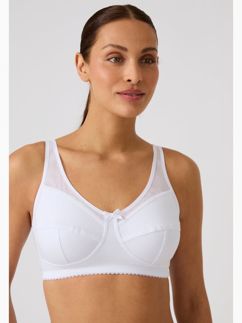 Soutien-gorge grand maintien post opératoire sans armatures - Damart Blanc - Kiabi