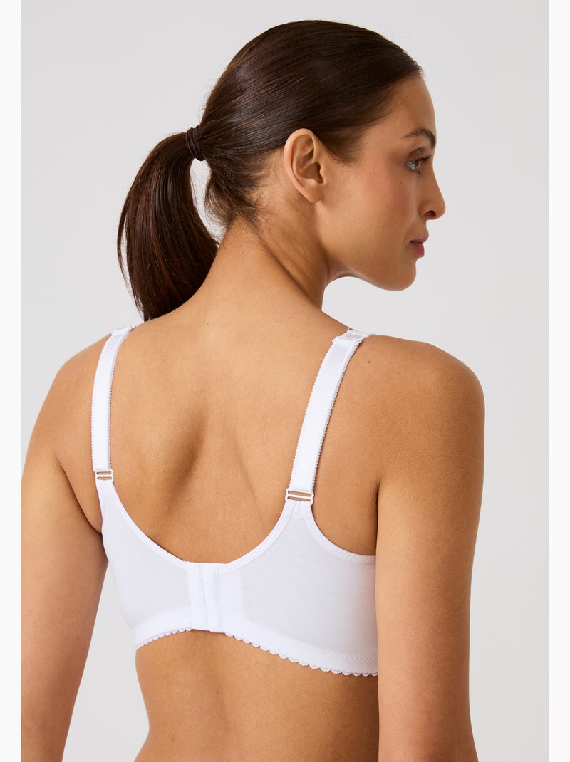 Soutien-gorge grand maintien post opératoire sans armatures - Damart Blanc - Kiabi