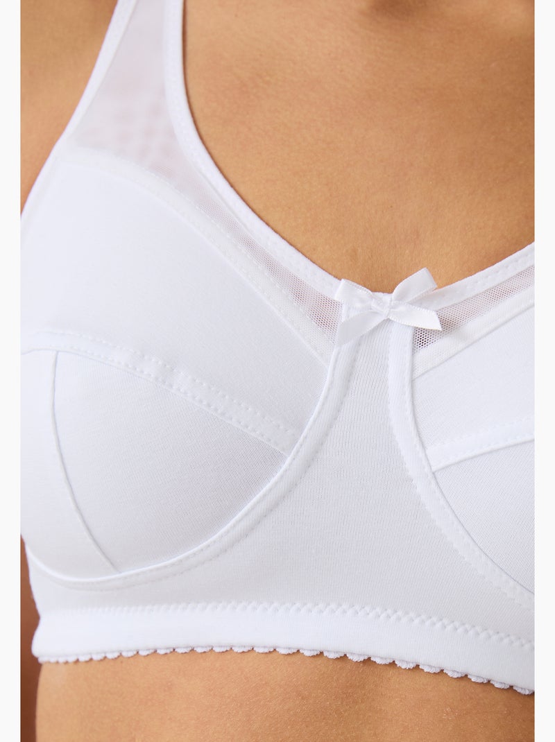 Soutien-gorge grand maintien post opératoire sans armatures - Damart Blanc - Kiabi