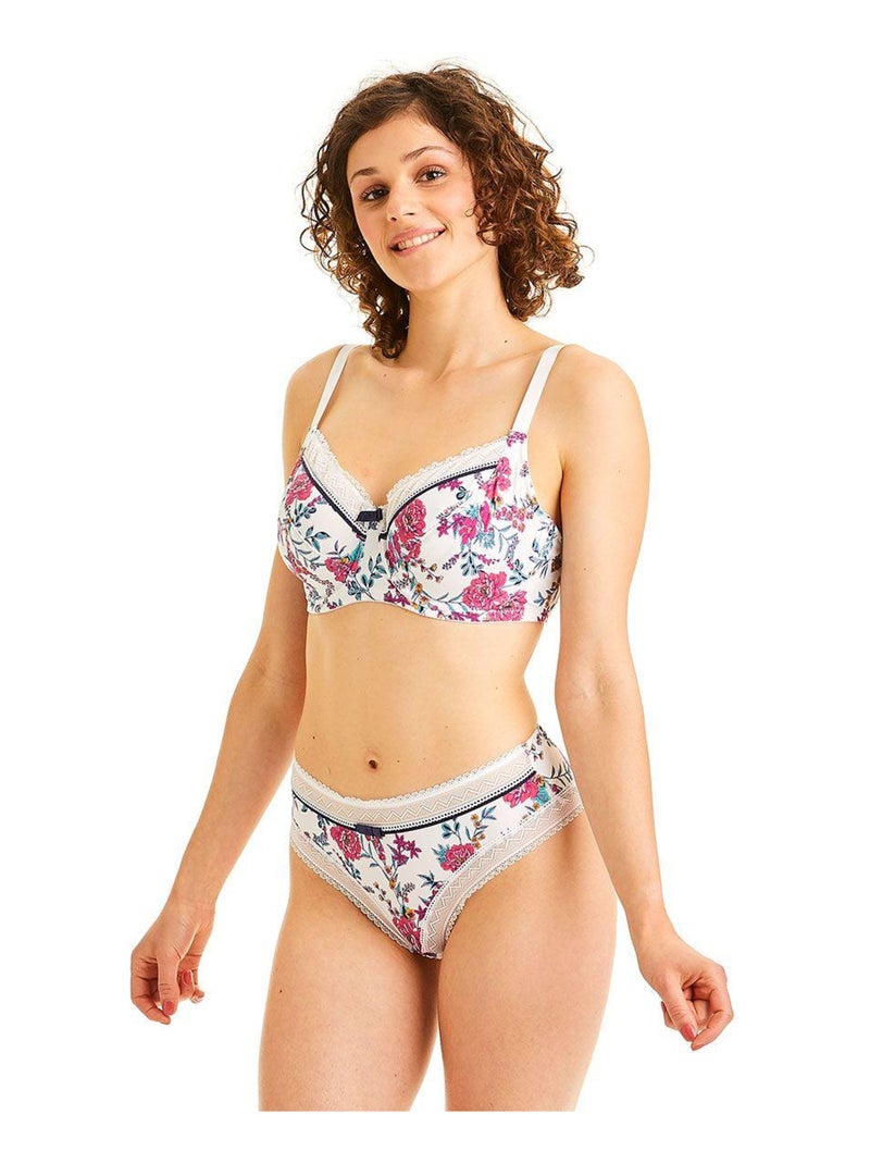 Soutien-gorge grand maintien REFLEX - Pomm'Poire Blanc - Kiabi