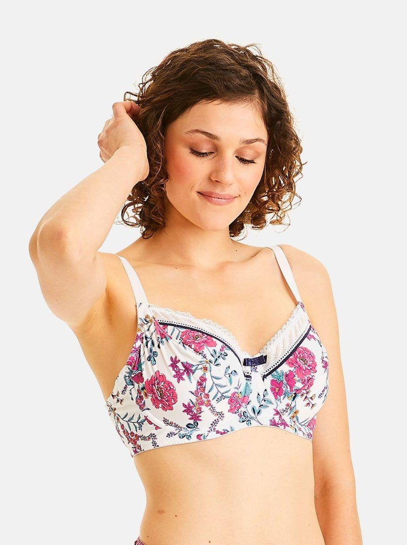 Soutien-gorge grand maintien REFLEX - Pomm'Poire Blanc - Kiabi