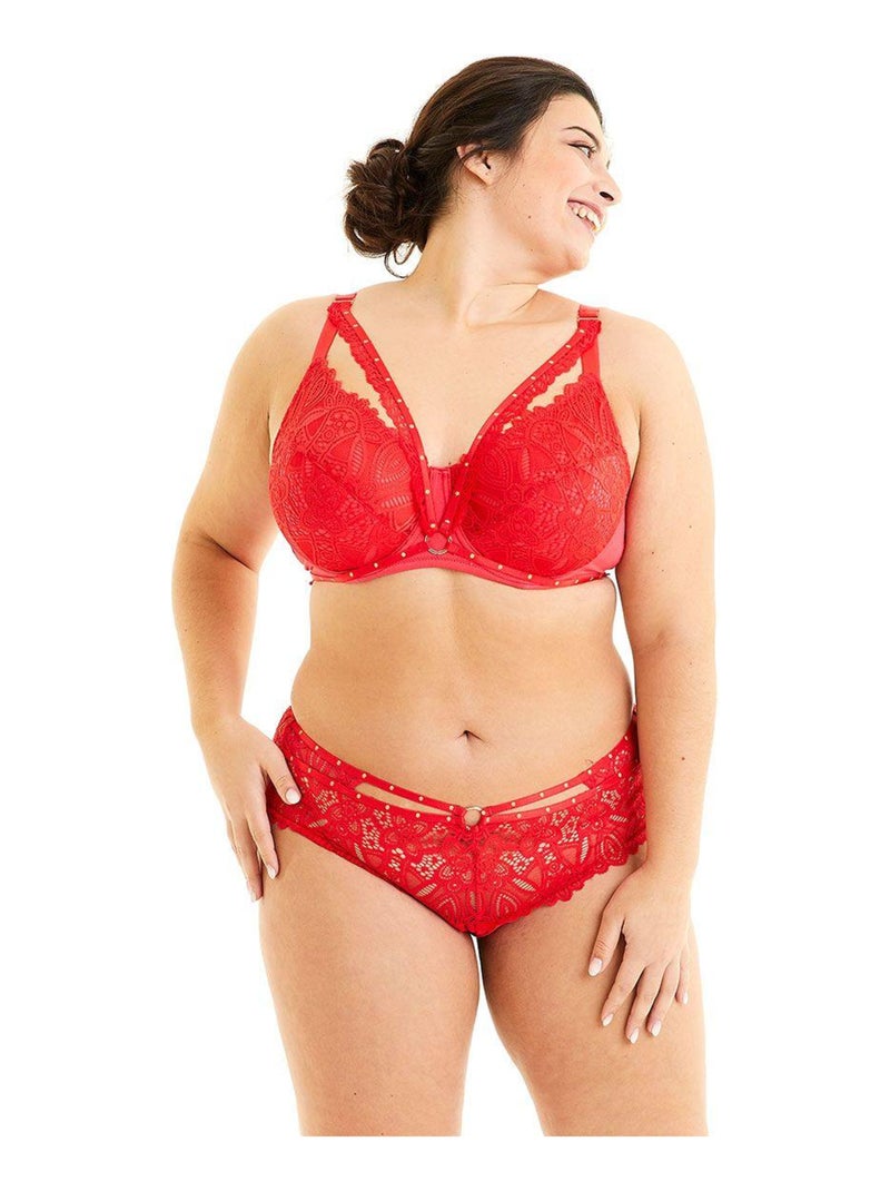 Soutien-gorge grand maintien SALTIMBANQUE - Pomm'Poire Rouge - Kiabi