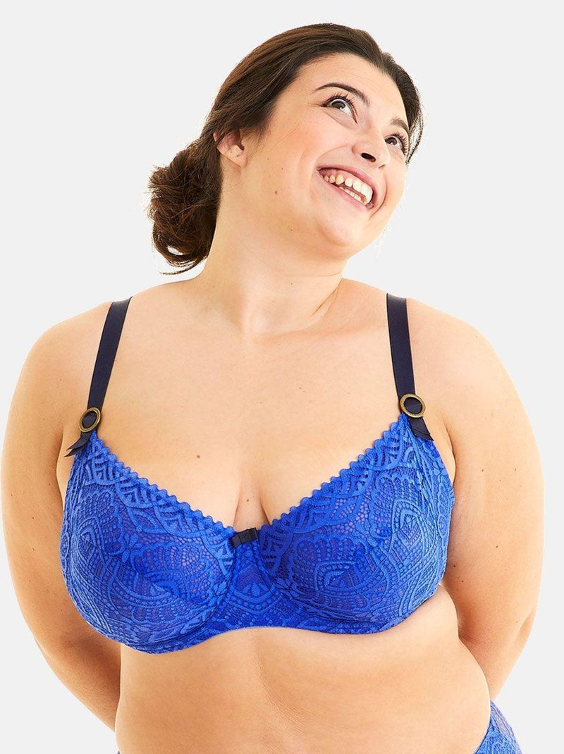 Soutien-gorge grand maintien TCHAO - Pomm'Poire Bleu - Kiabi