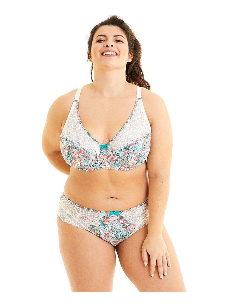 Soutien-gorge grand maintien UKULELE - Pomm'Poire Bleu - Kiabi
