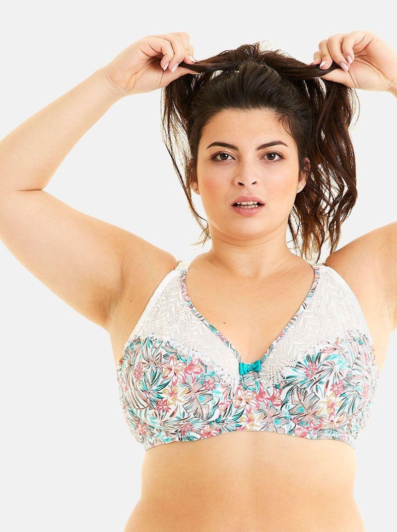 Soutien-gorge grand maintien UKULELE - Pomm'Poire Bleu - Kiabi