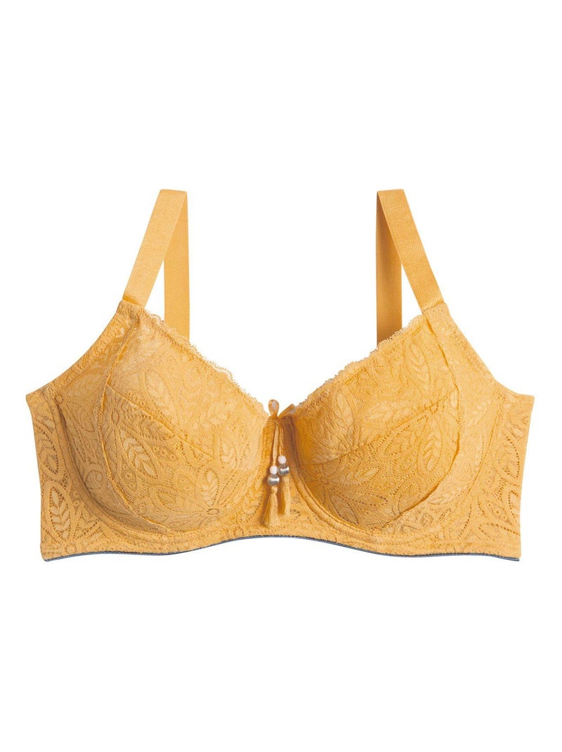 Soutien-gorge grand maintien ZAZIE - Pomm'Poire Jaune - Kiabi