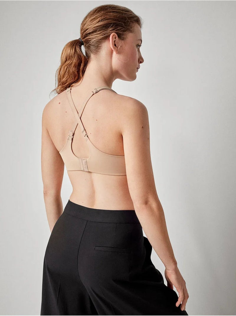 Soutien-gorge grande capacité avec armature et sans mousse. Rose - Kiabi